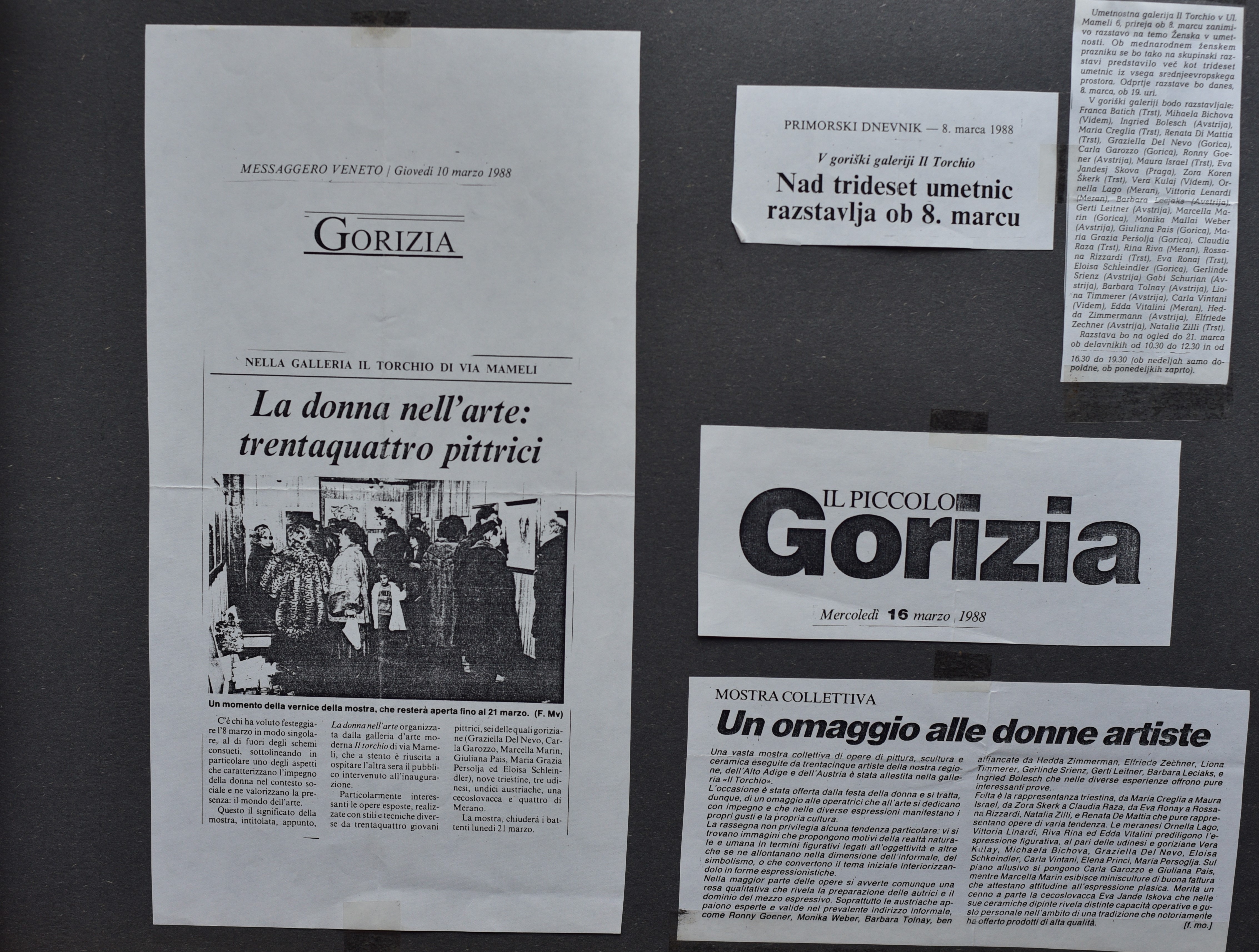 1988 Výstava La DONNA NELL ARTE v italské Gorizii — obrázek 3