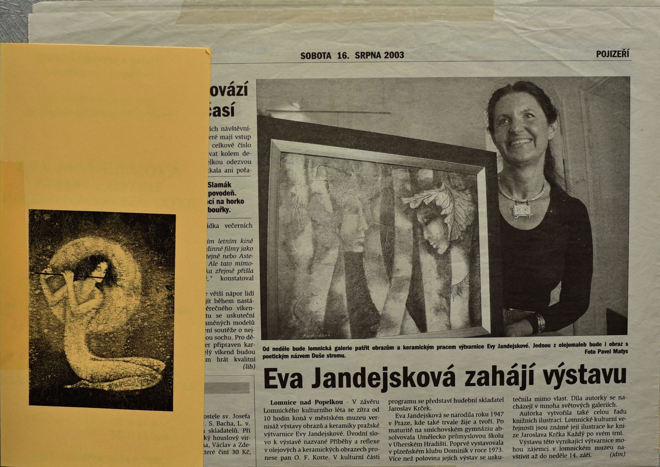 2003 Výstava Příběhy a reflexe v olejových a keramických obrazech — obrázek 1