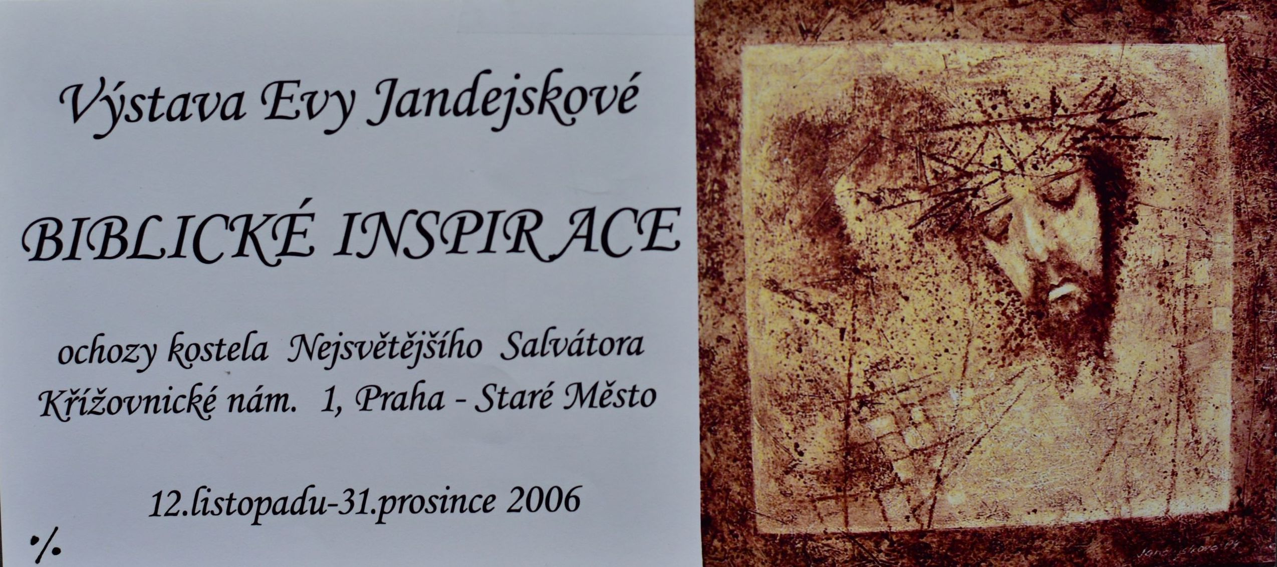 2006 Výstava Biblické inspirace, Kostel Nejsvětějšího Salvátora — obrázek 2