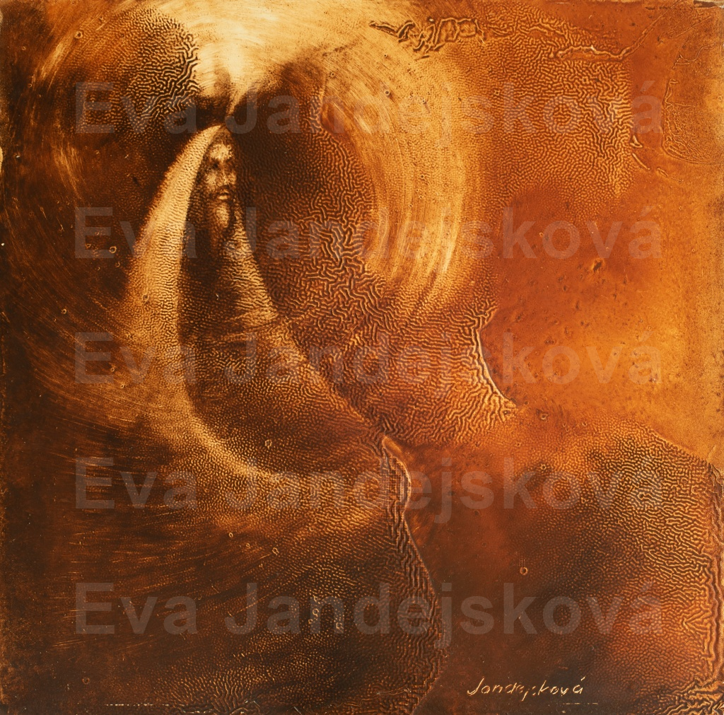 Meditace - stařec - Galerie Eva Jandejsková